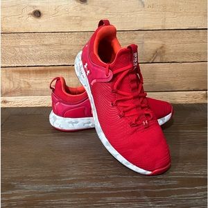 New w/o box Under Armour Womans HOVR Rise red running shoes, sneakers size 9.5